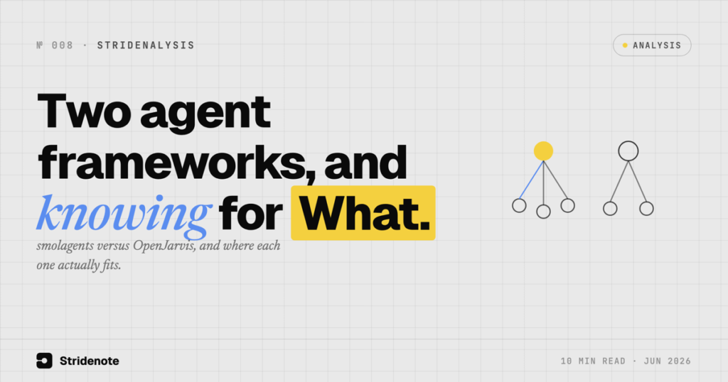 smolagents vs OpenJarvis: Which Agent Framework, for What
