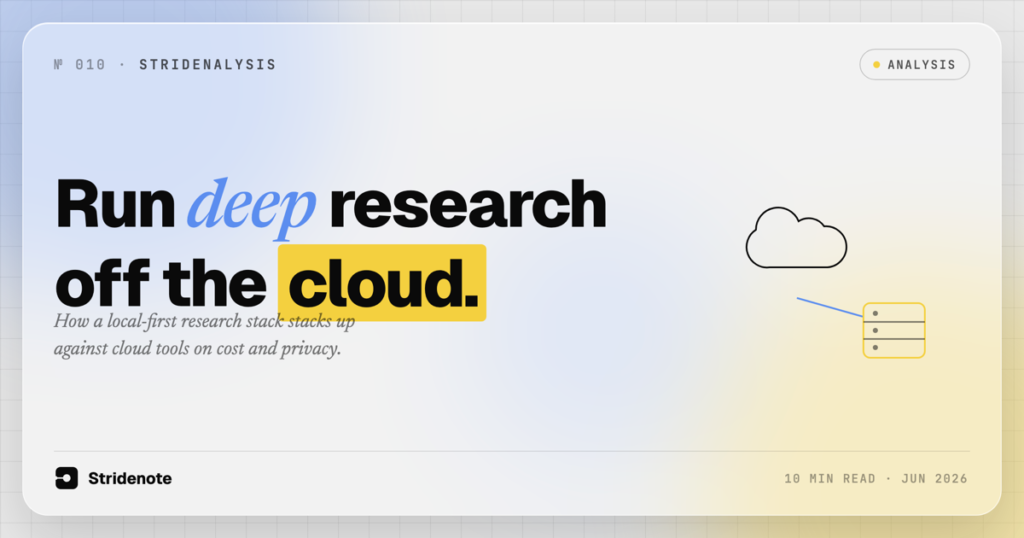 Local-First Deep Research vs the Cloud
