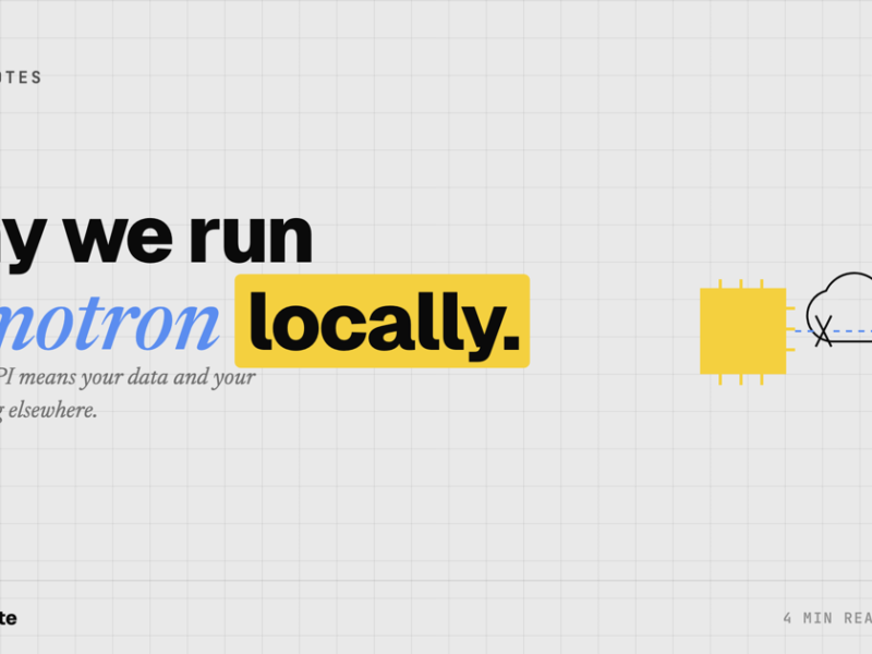 Why We Run Nemotron Locally Instead of Calling an API