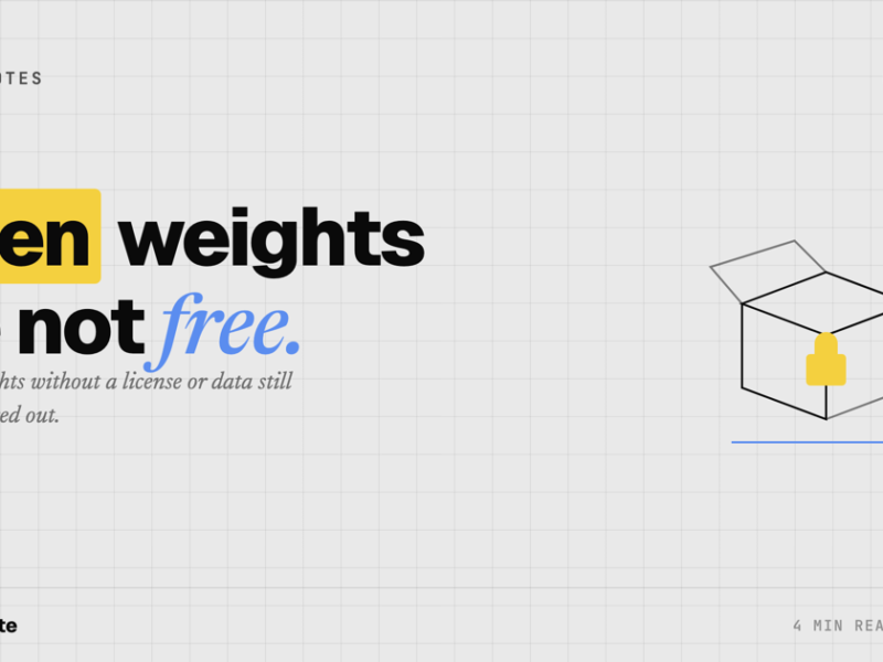 ‘Open Weights’ Isn’t ‘Open’
