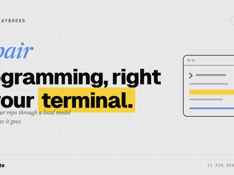Aider: AI Pair-Programming in Your Terminal With a Local Model
