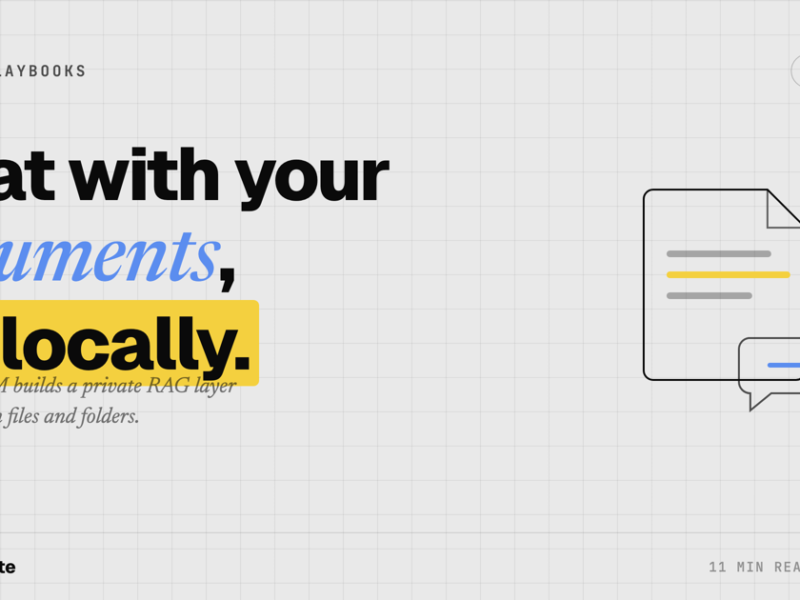 Chat With Your Documents Locally (RAG) With AnythingLLM