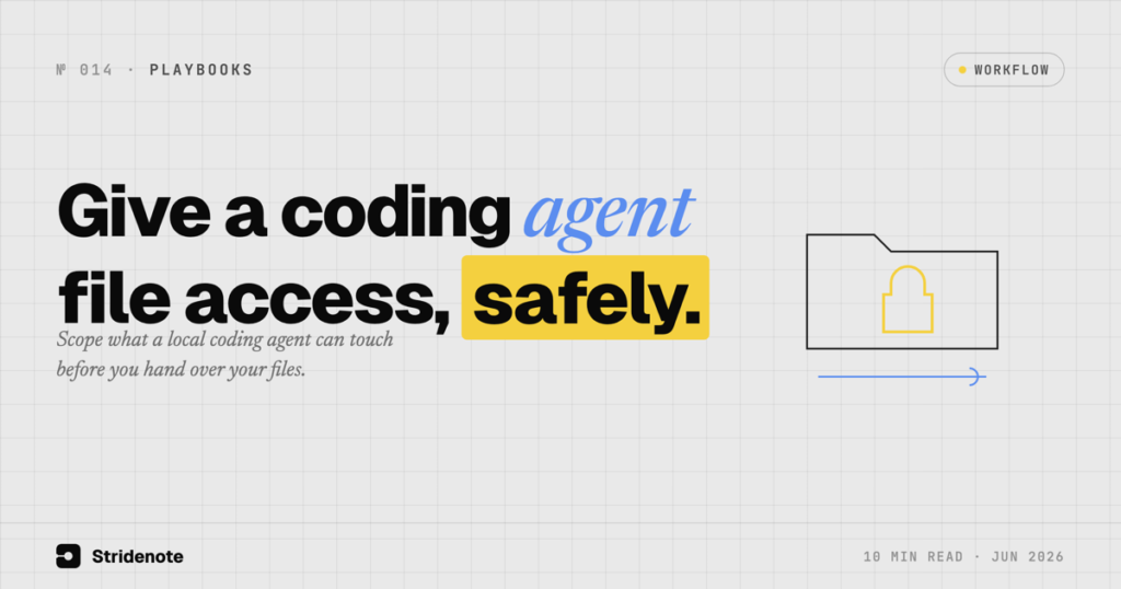 Give a Local Coding Agent Safe Access to Your Files