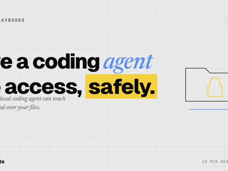 Give a Local Coding Agent Safe Access to Your Files