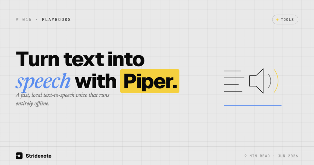 Local Text-to-Speech With Piper
