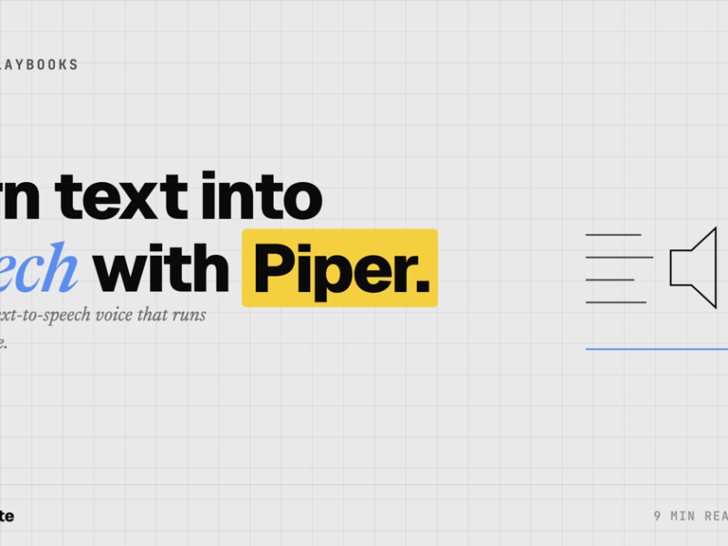 Local Text-to-Speech With Piper