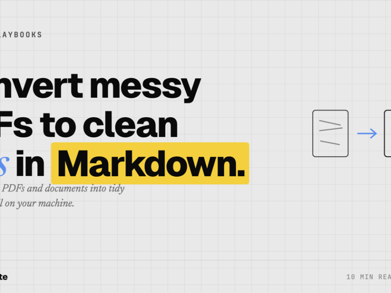 PDF and Docs to Clean Markdown Locally With Marker