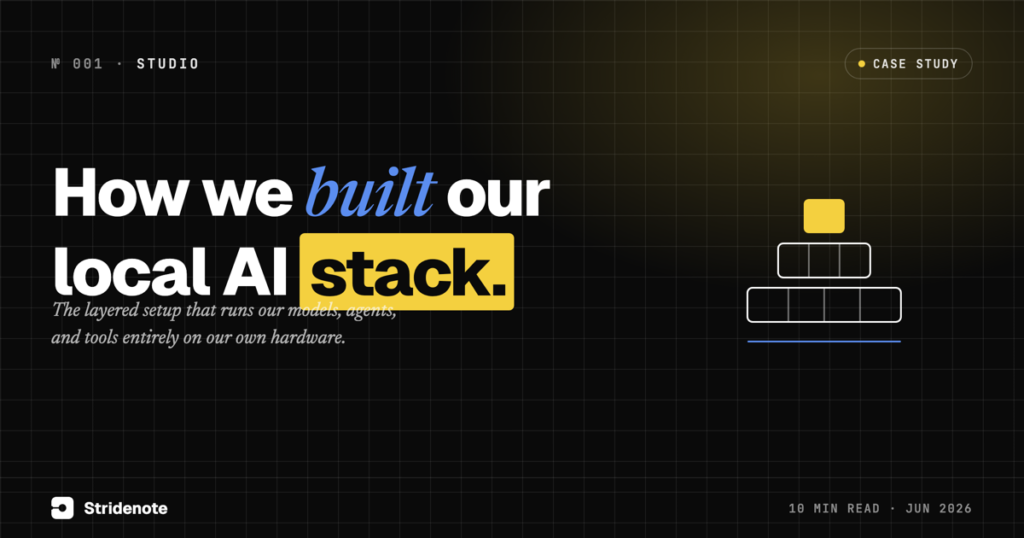 How We Built Our Local AI Stack