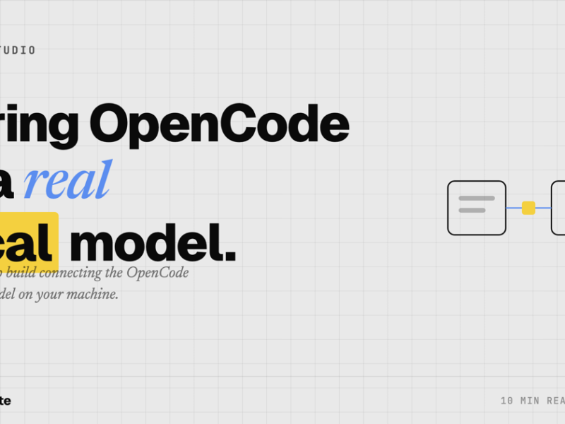 Wiring OpenCode to a Local Model: A Build Walkthrough