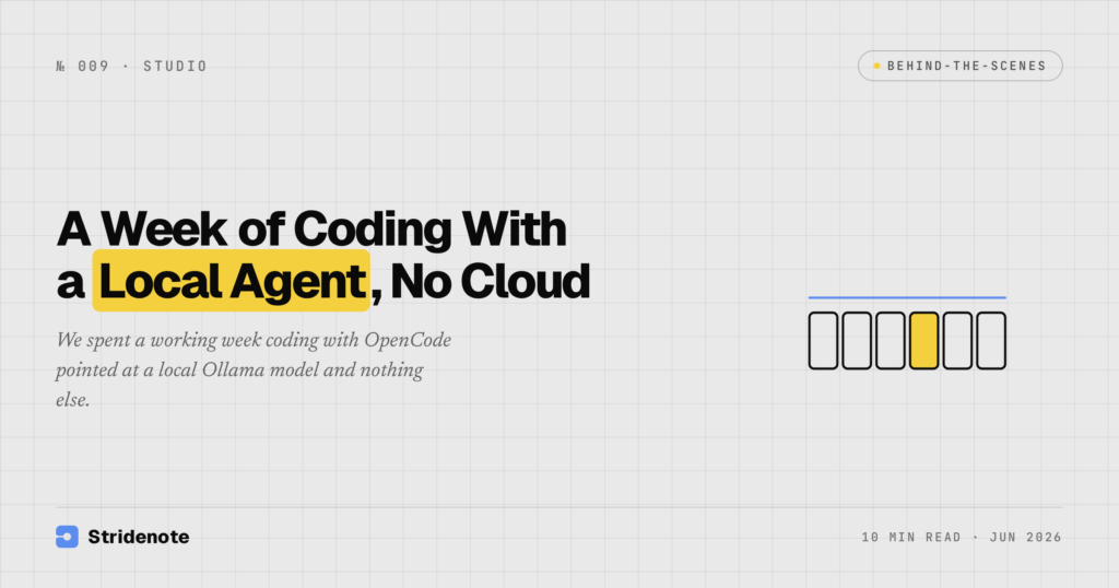 Coding With a Local AI Agent: A Week With No Cloud