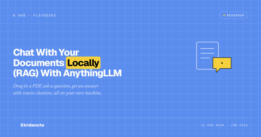 Chat With Your Documents Locally (RAG) With AnythingLLM