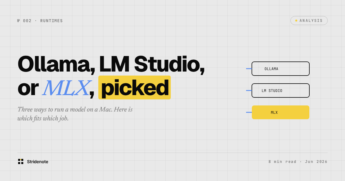 How to choose between Ollama, LM Studio, and MLX for local models