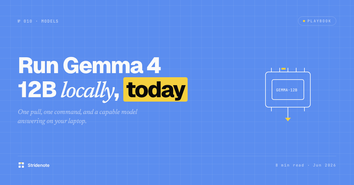 How to run Gemma 4 12B locally on a Mac with Ollama