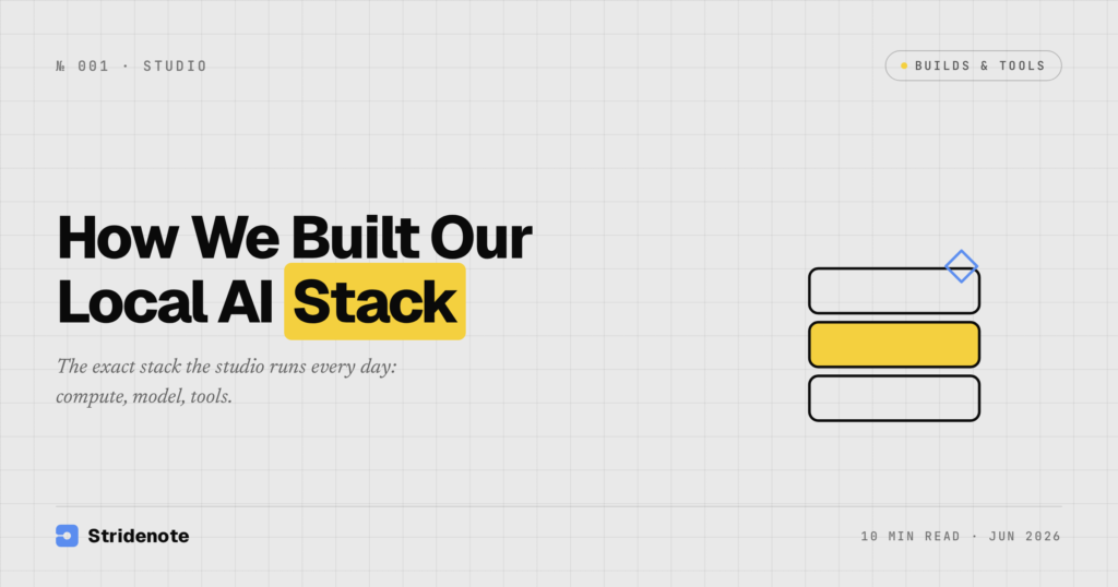 How We Built Our Local AI Stack