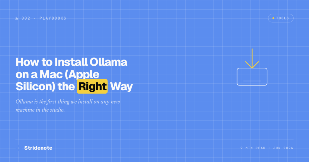 How to Install Ollama on a Mac (Apple Silicon) the Right Way