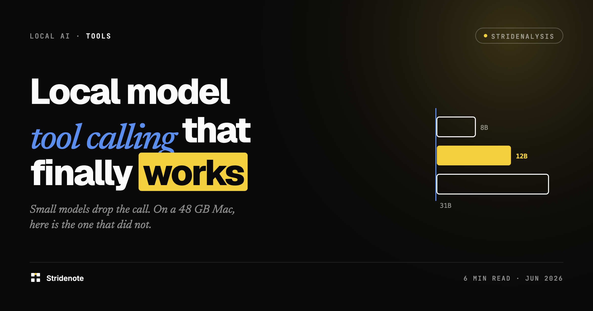 Local model tool calling in OpenCode and Hermes on a Mac