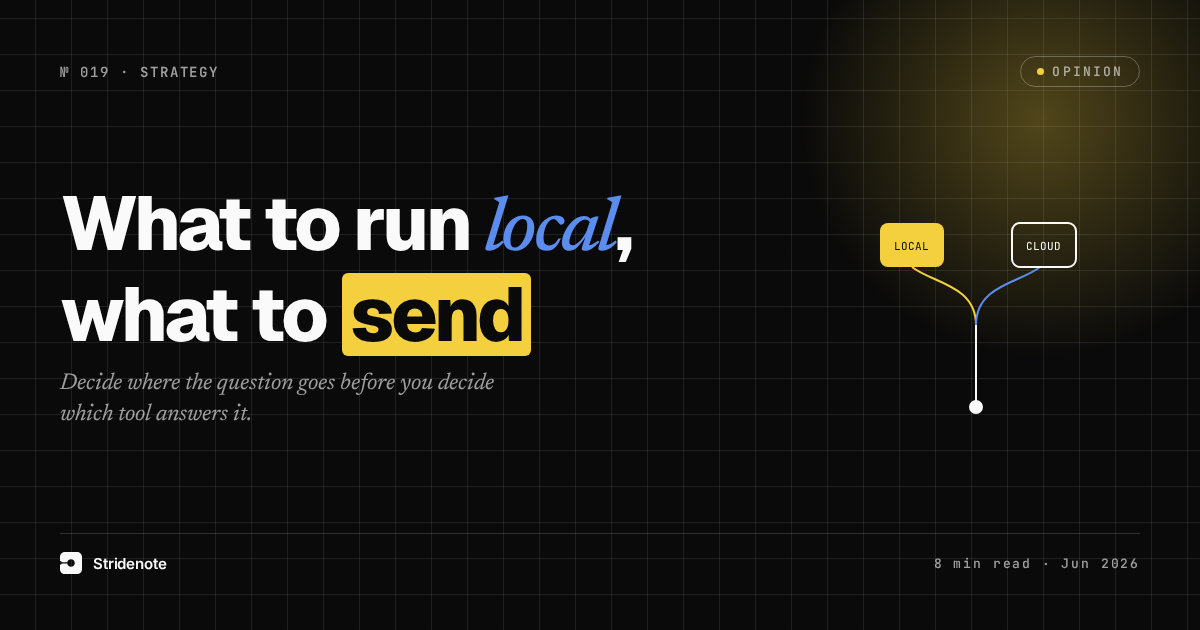 Local vs cloud AI: what to run where in 2026