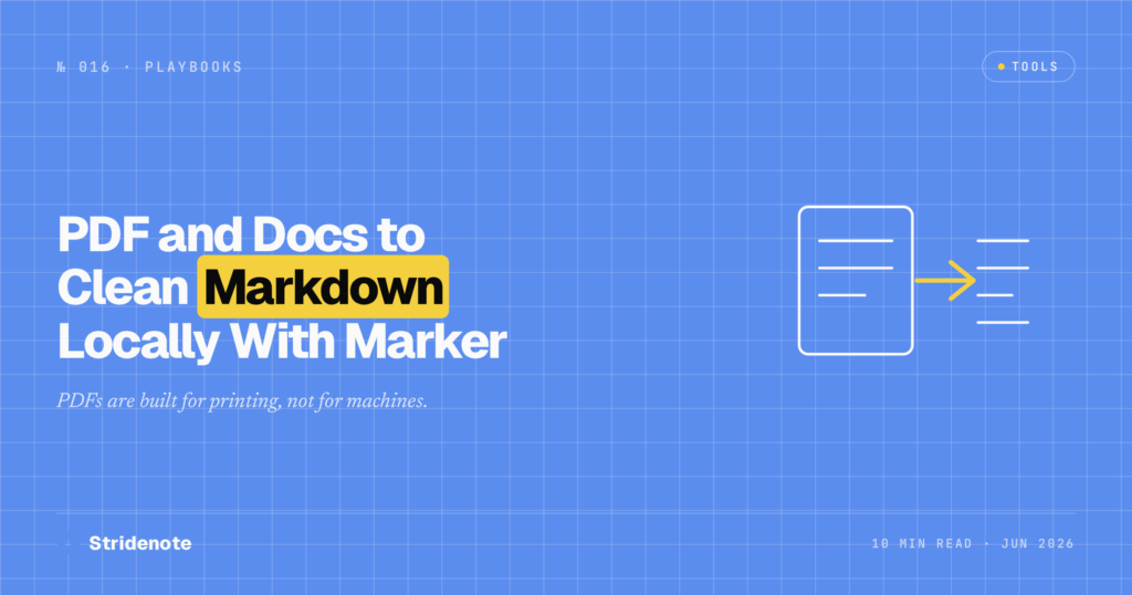 Marker: Convert PDF to Clean Markdown Locally