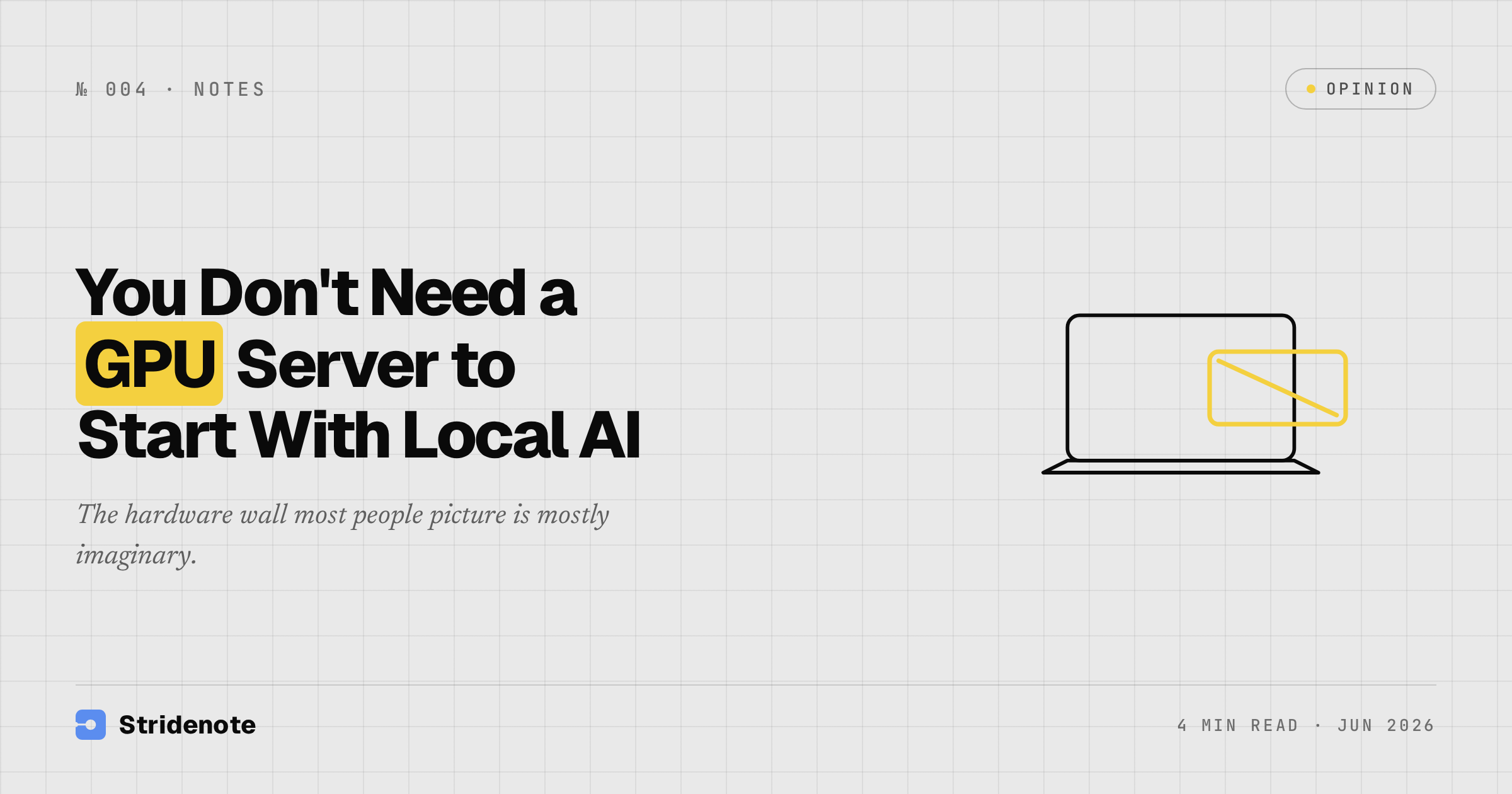 Run Local AI Without a GPU: Start on Your Laptop