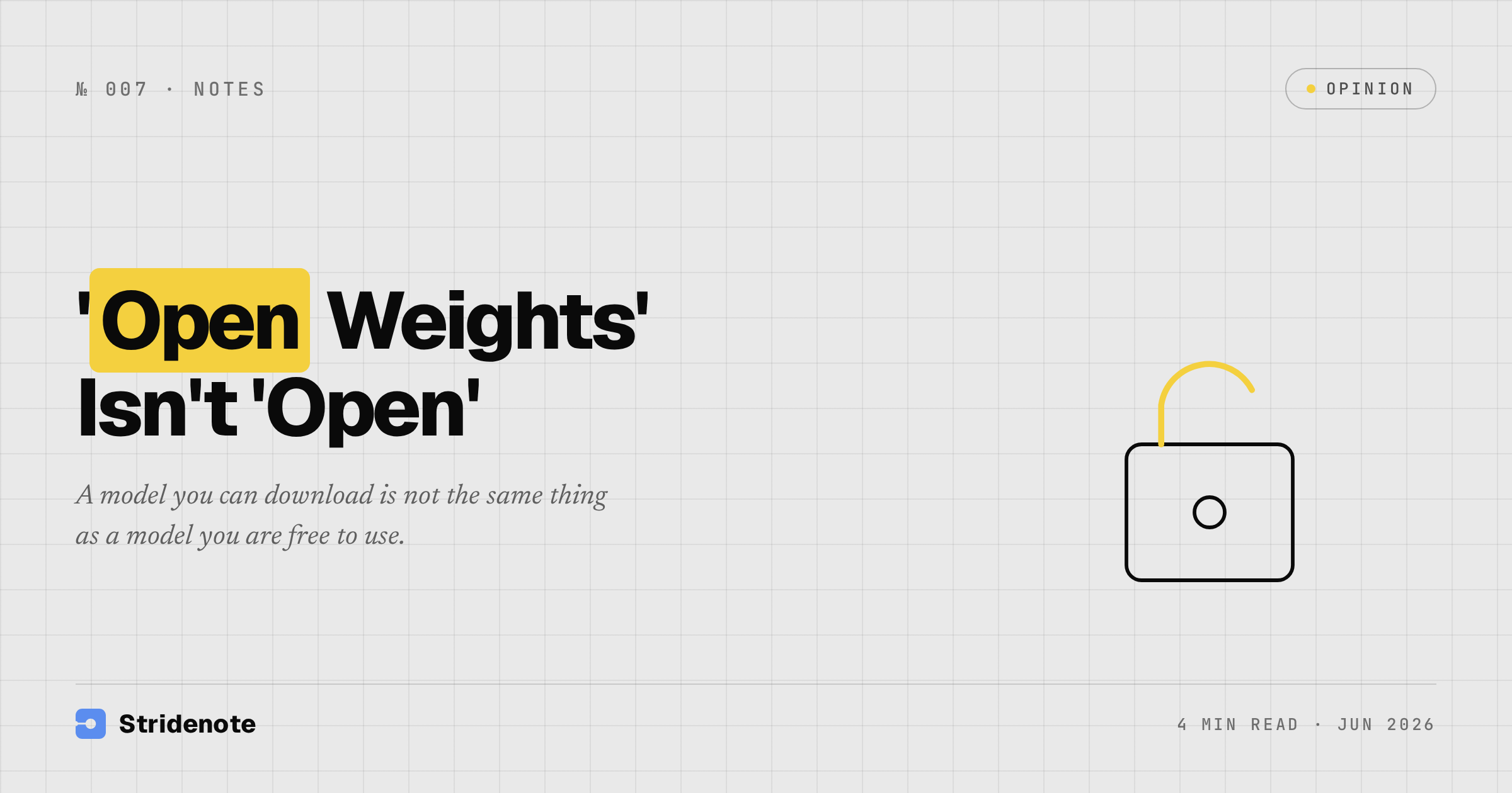 Open weights vs open source: what the license actually lets you do