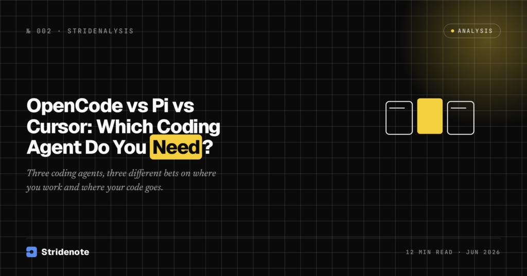 OpenCode vs Pi vs Cursor: Which Coding Agent Do You Need?