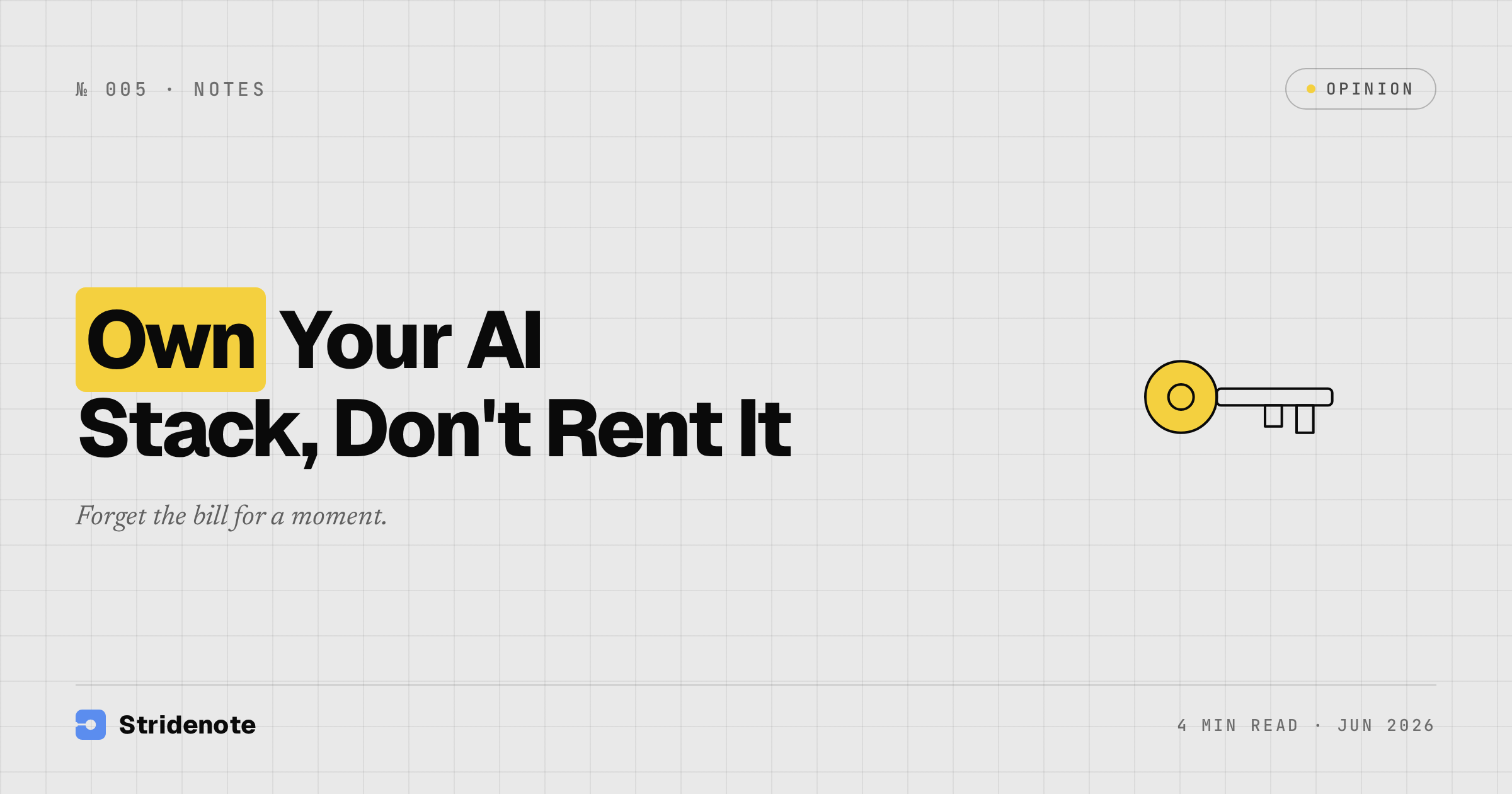 Own your AI stack instead of renting it