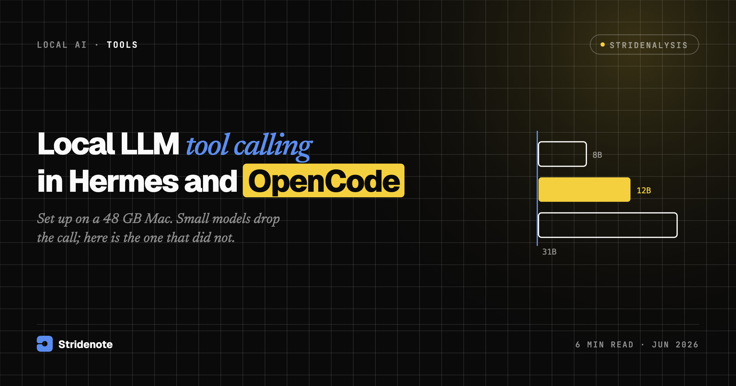 Set up local LLM tool calling in Hermes and OpenCode on a Mac