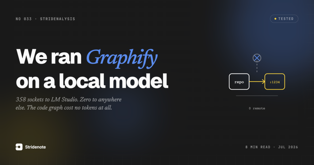 Graphify on a local model: we ran it and watched the network