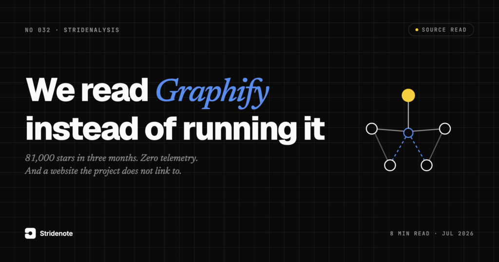 Graphify has 81,000 stars. We read the code instead of running it