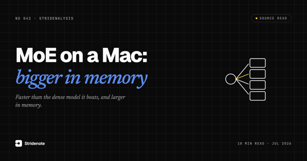 MoE on a Mac: 4 to 5 times faster, and bigger in memory than the dense model it beats