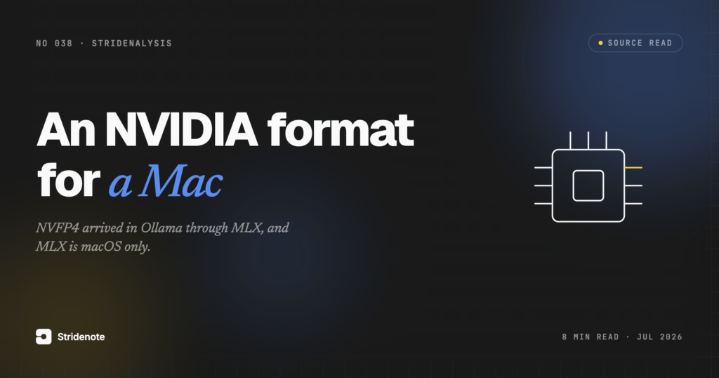 NVFP4 on Apple Silicon: an NVIDIA format that only runs on a Mac