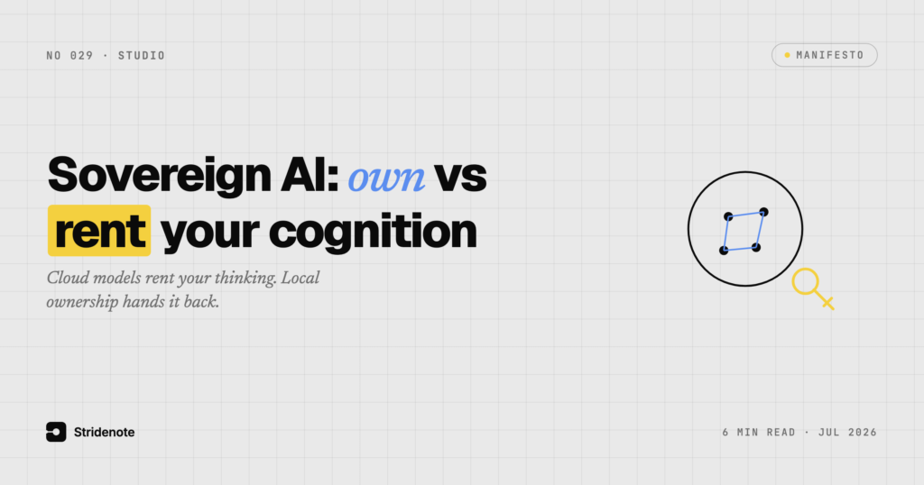 Sovereign AI Stack: Ownership vs Cognitive Rental