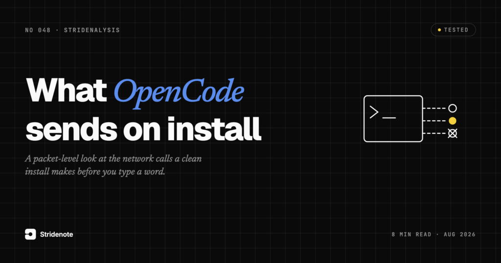 OpenCode contacts Sentry before you type anything, and two other findings that were not real
