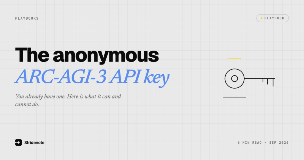 What the anonymous ARC-AGI-3 API key gets you