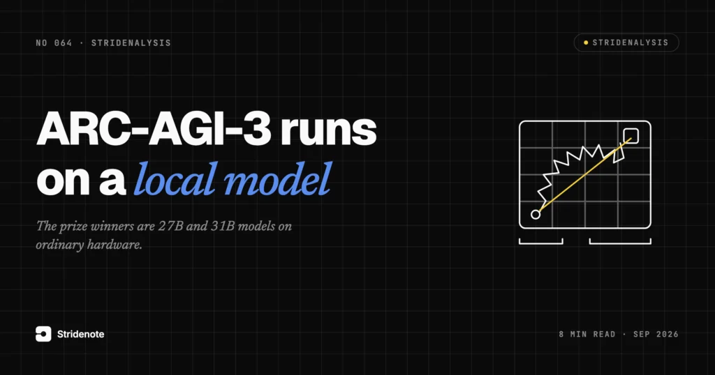 ARC-AGI-3 local model test: what one move costs