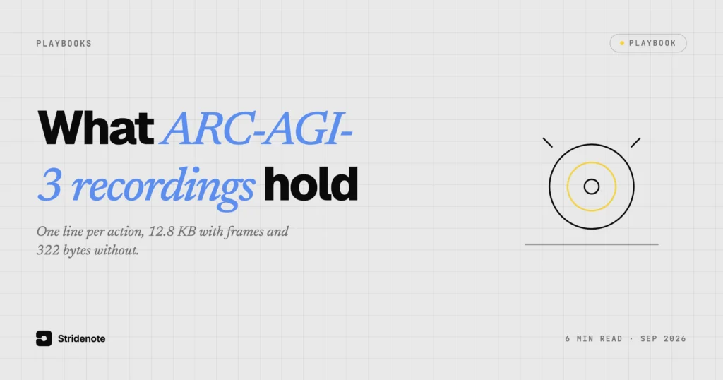 ARC-AGI-3 recordings: what save_recording writes, and how big it gets
