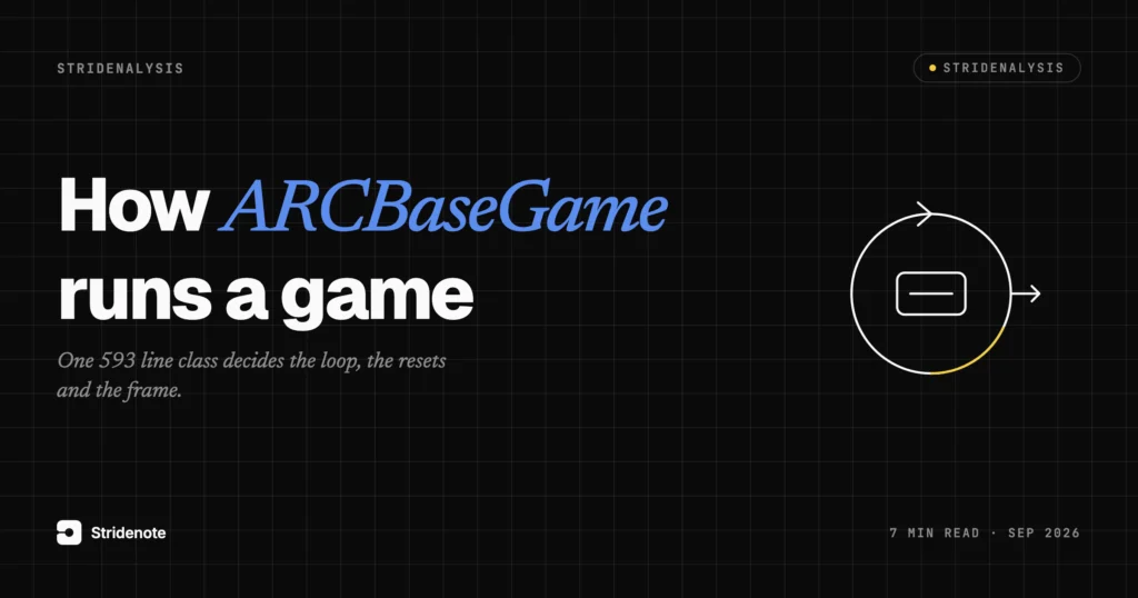 How an ARC-AGI-3 game runs: ARCBaseGame from source