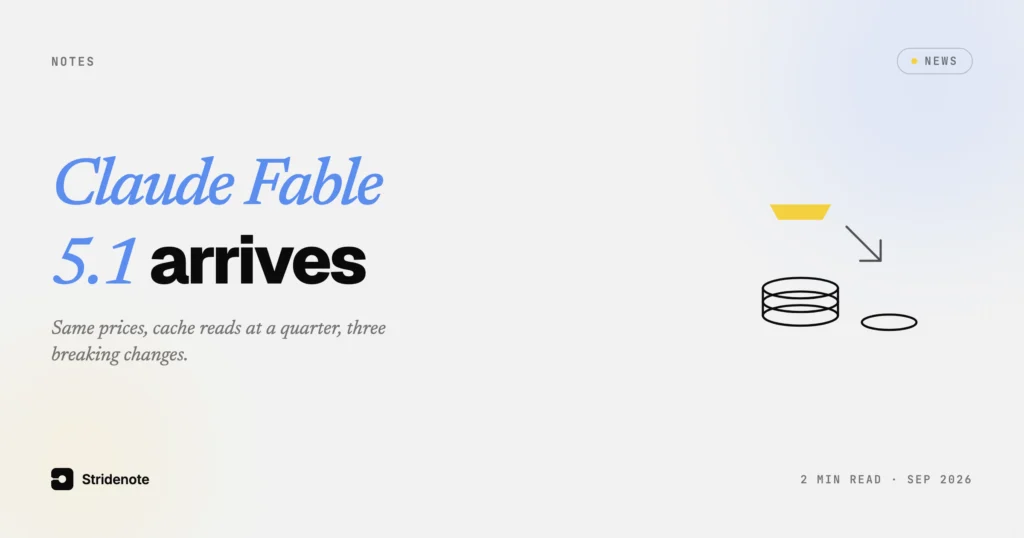 Anthropic releases Claude Fable 5.1 at the same prices with cheaper cache reads