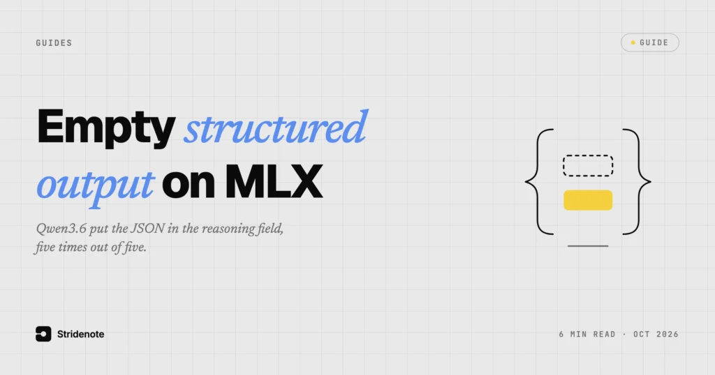 LM Studio structured output on MLX: Qwen3.6 returns empty content and JSON in reasoning_content